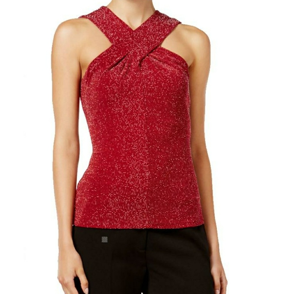 Michael Kors Red Cinnabar Women's Size XL Shimmer